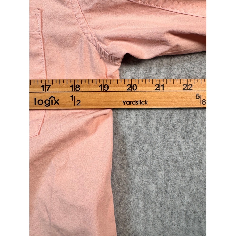 Citizens of Humanity Womens XS Peach Pink Button Down Roll Tab Sleeve Shirt - Picture 4 of 10